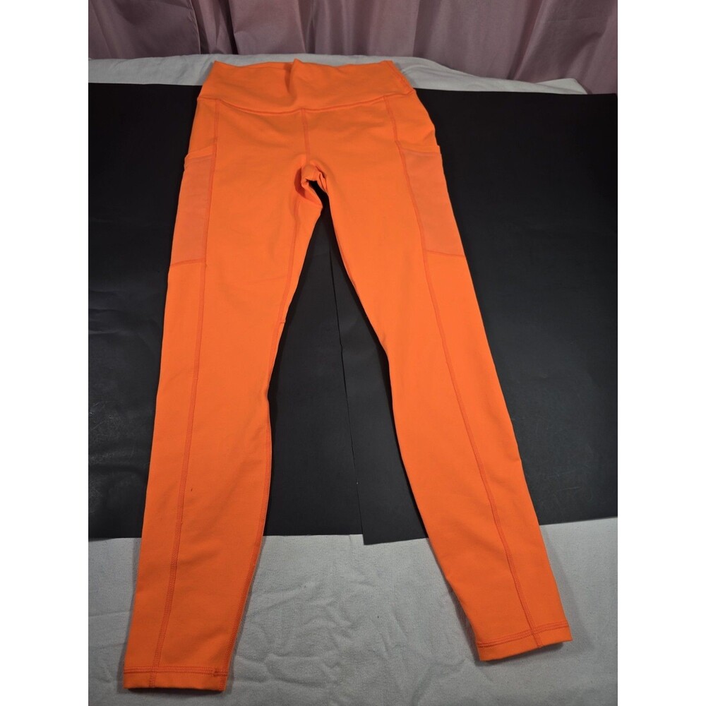 NWT- Fabletics Define PowerHold® High-Waisted 7/8 Legging Passion Orange-Size M - Picture 9 of 16
